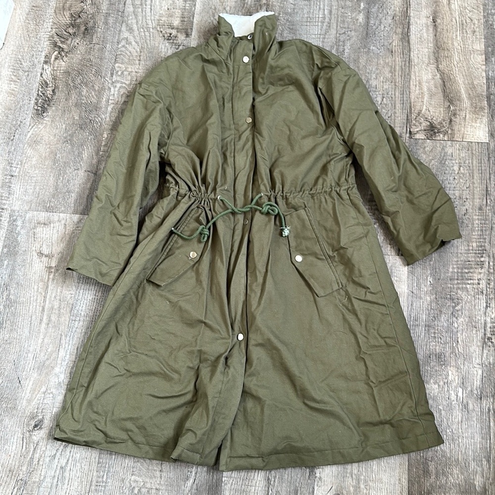 SHEIN Curve Lined Long Coat